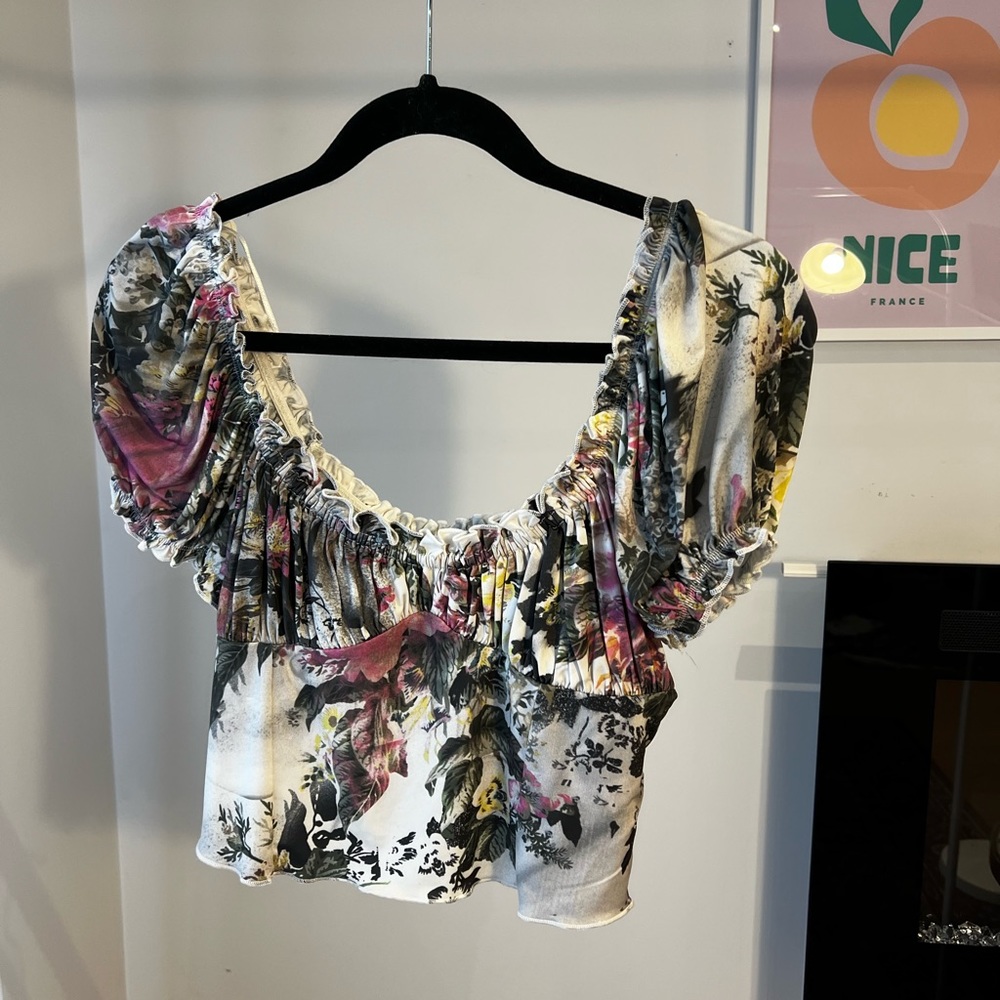 Floral Urban Outfitters Peasant Top